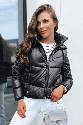 Kurtka przejściowa damska pikowana LOLAROSE czarna Dstreet TY3684