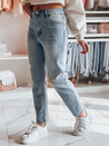 Spodnie damskie jeansowe slim fit SLIMEDEW niebieskie Dstreet UY2667_1