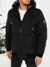 Kurtka męska zimowa z kapturem czarna Dstreet TX5087
