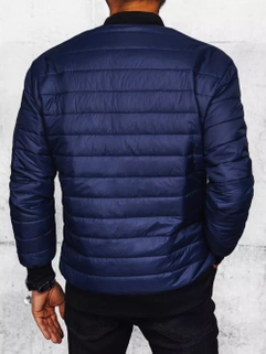 Kurtka męska pikowana bomber jacket granatowa Dstreet TX4419_4