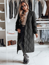 Płaszcz damski pikowany długi TRENDIFY czarny Dstreet TY4378