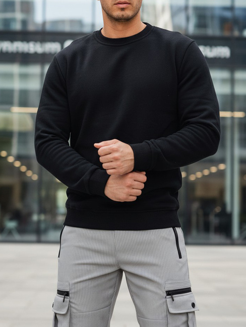 Bluza męska basic czarna Dstreet BX5882