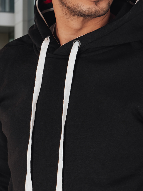 Bluza męska z kapturem czarna Dstreet BX5940