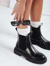 Botki damskie LUXIBOOTS na platformie czarne Dstreet ZY1020