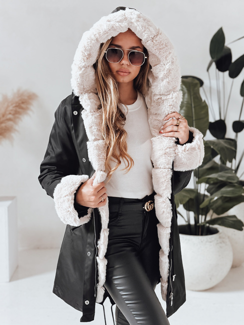 Kurtka zimowa damska parka ARCTIC czarna Dstreet TY3985