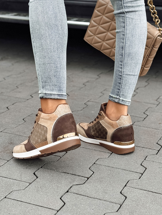 Buty damskie MOVENIA khaki Dstreet ZY0508