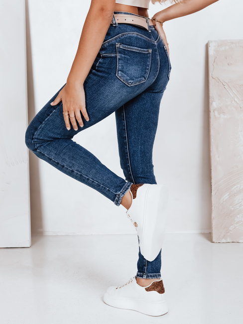 Jeansy damskie push up niebieskie Dstreet UY2822