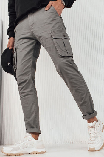Spodnie męskie bojówki szare Dstreet UX4255