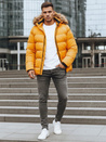 Kurtka męska zimowa pikowana żółta Dstreet TX4162