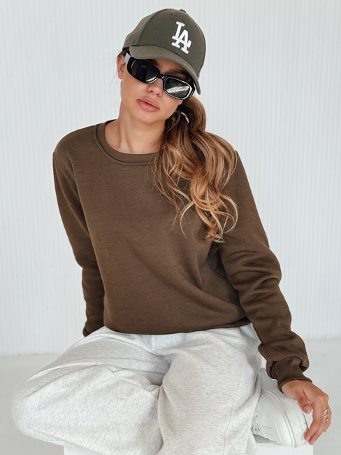 Bluza damska FASHION II ciemnobrązowa Dstreet BY1397