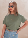 T-shirt damski FLORTA ciemnozielony Dstreet RY2556_1