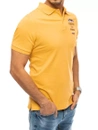 Koszulka polo z haftem żółta Dstreet PX0435