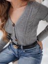 Sweter damski MELANIA jasnoszary Dstreet MY1654