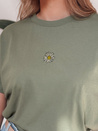 T-shirt damski FLORTA ciemnozielony Dstreet RY2556_4
