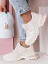 Sneakersy damskie na grubszej podeszwie SOFTLACE beżowy Dstreet ZY0655