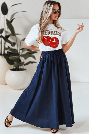 Spódnica CISTAL granatowa Dstreet CY0451