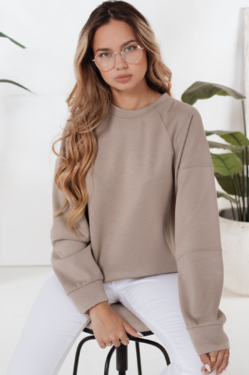 Bluza damska UZORI beżowa Dstreet BY1285
