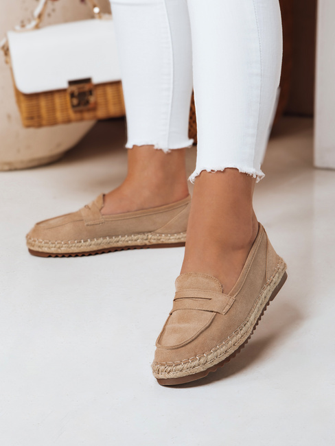 Espadryle damskie JUDANA beżowe Dstreet ZY0630