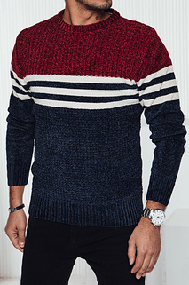 Sweter męski w paski granatowy Dstreet WX2229