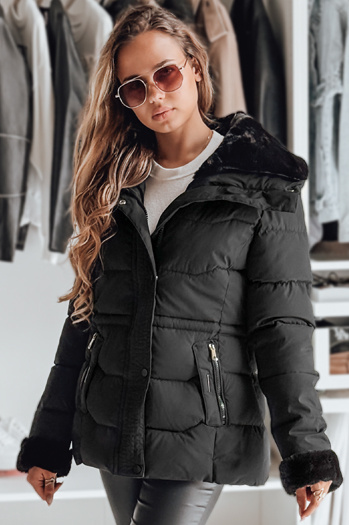Kurtka damska pikowana WINTERGIRL czarna Dstreet TY4933