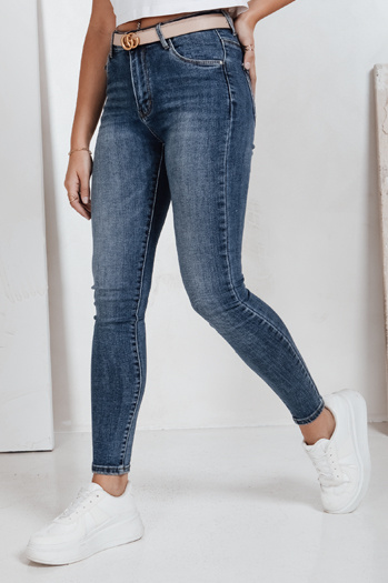 Jeansy damskie skinny niebieskie Dstreet UY2816