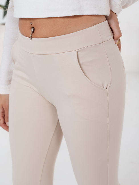 Spodnie damskie legginsy beżowe Dstreet UY2724