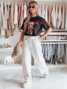 T-shirt damski oversize z misiem FUNTED czarny Dstreet RY2849_3