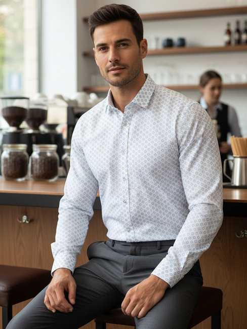 Koszula męska biała Dstreet DX2438