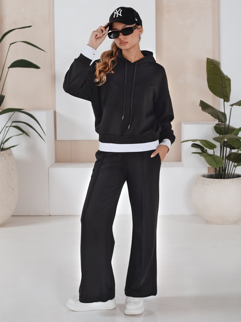 Komplet dresowy damski SANELIS czarny Dstreet AY0984