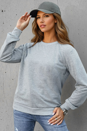 Bluza damska klasyczna jasnoszara Dstreet BY1544