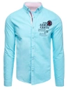 Koszula męska turkusowa Dstreet DX2300