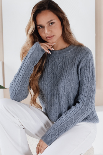 Damski sweter BRAVINAi niebieski Dstreet MY2530