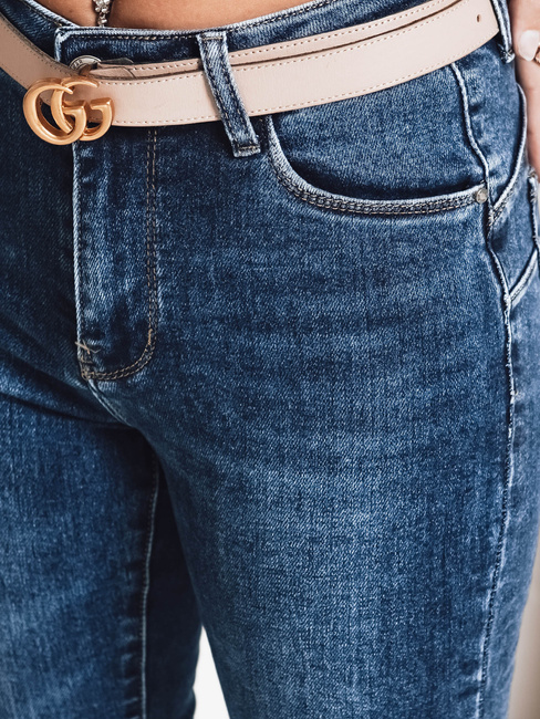 Jeansy damskie push up niebieskie Dstreet UY2797