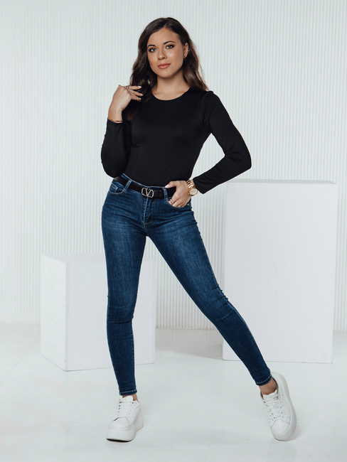 Spodnie damskie jeansowe skinny DIVETTI granatowe Dstreet UY2330