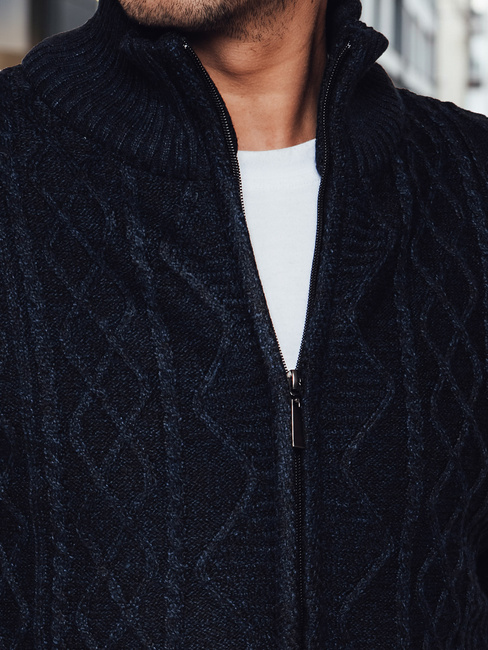 Sweter męski rozpinany granatowy Dstreet WX2250z