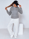 Bluza damska BASIC z kapturem antracytowa BY0172