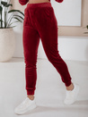 Bordowy damski komplet welurowy SO COMFY Dstreet AY0887