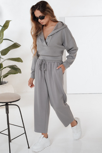 Komplet damski dresowy THISE szary Dstreet AY1029