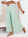 Spodnie damskie wide leg TERENI miętowe Dstreet UY2004