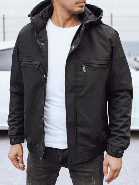 Kurtka męska przejściowa czarna Dstreet TX5031