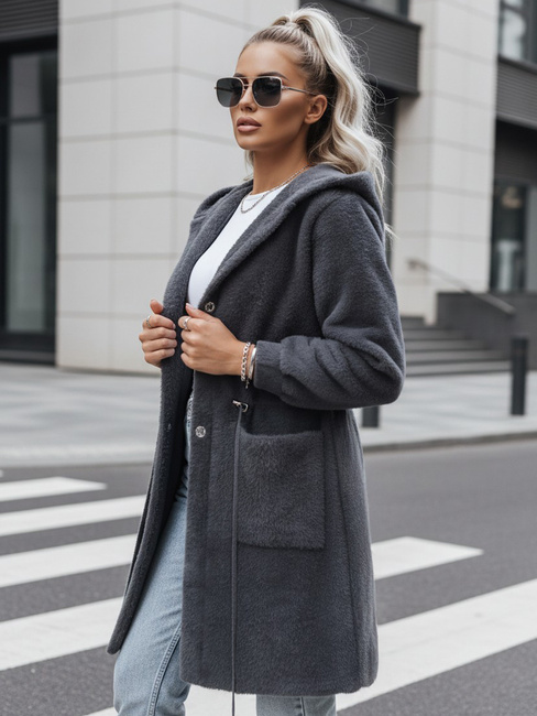 Płaszcz damski MELBY szary Dstreet NY0479