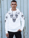 Bluza męska z kapturem biała Dstreet BX5840
