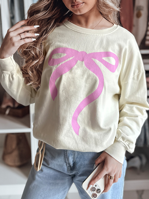 Bluza damska one size oversize SOFTTIE beżowa Dstreet BY1356z