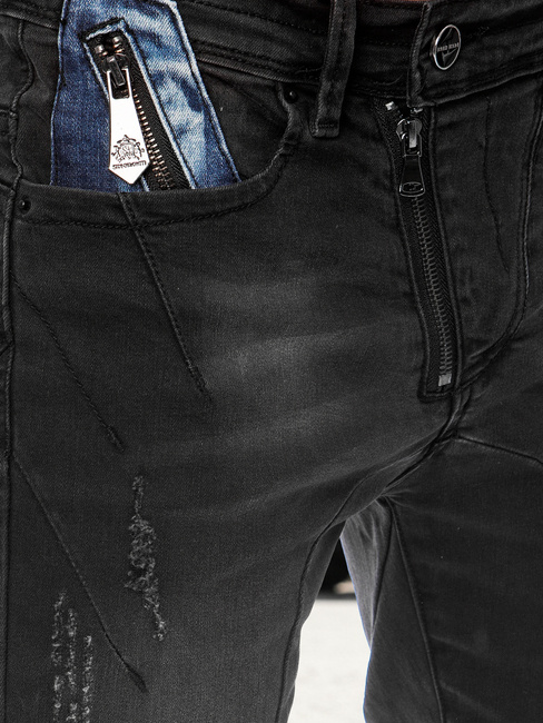 Spodnie męskie czarne Dstreet UX3800