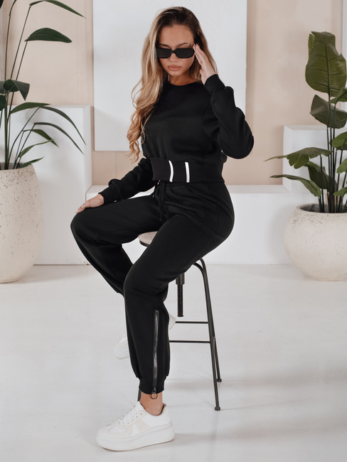 Damski komplet dresowy czarny Dstreet AY1159