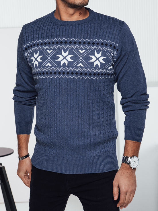 Sweter męski niebieski Dstreet WX2279