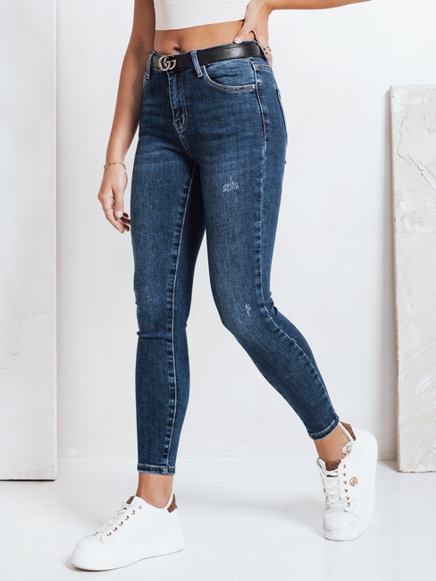 Jeansy damskie skinny granatowe Dstreet UY2817