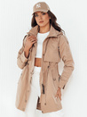 Kurtka przejściowa damska parka BRENS beżowa Dstreet TY4232
