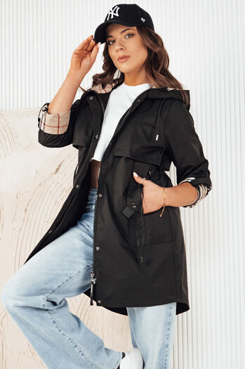 Kurtka przejściowa damska parka VERDU czarna Dstreet TY4226