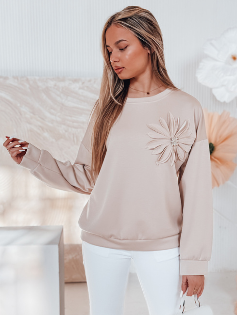 Bluza damska masełko oversize FLORINE beżowa Dstreet RY2766